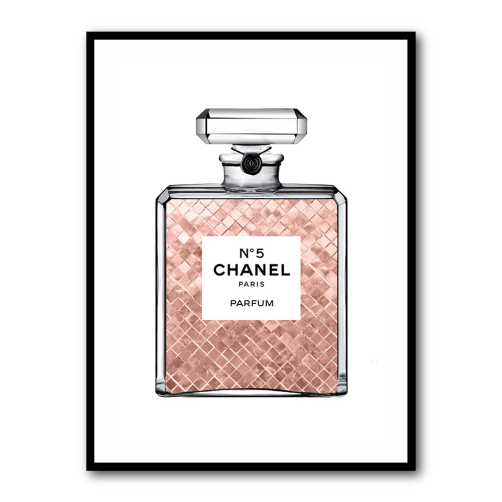 Luscious Rose Gold In Chanel Wall Art